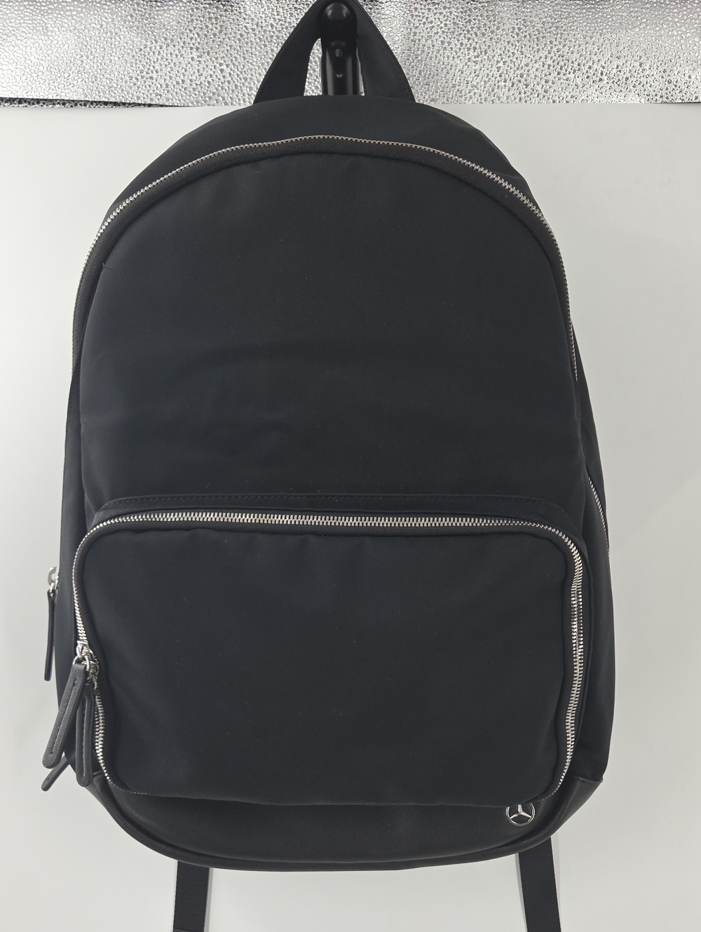 Black Mercedes Benz Backpack - Sleek Minimal Design
